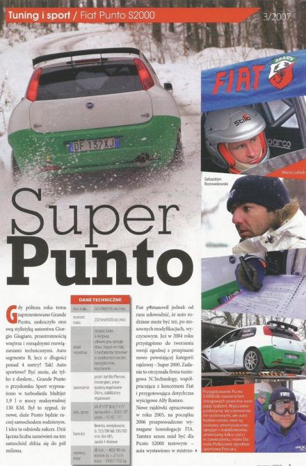Fiat Punto S2000.